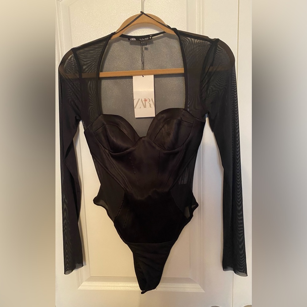 Brand New Zara Sheer Bodysuit!!!